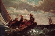 Winslow Homer Wind sail oil painting reproduction